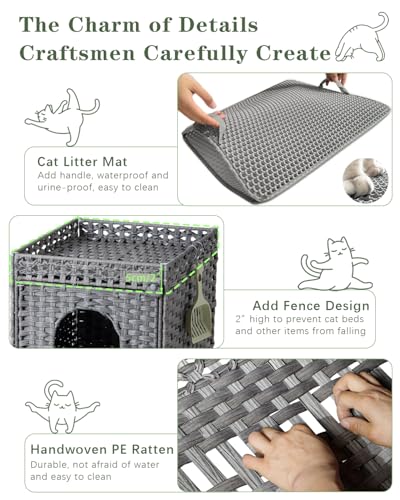 Cat Litter Enclosure (Gray / Standard)