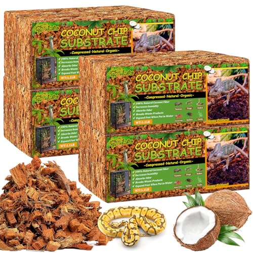 8Pack Coconut Husk Chip for Reptiles (8 pack)