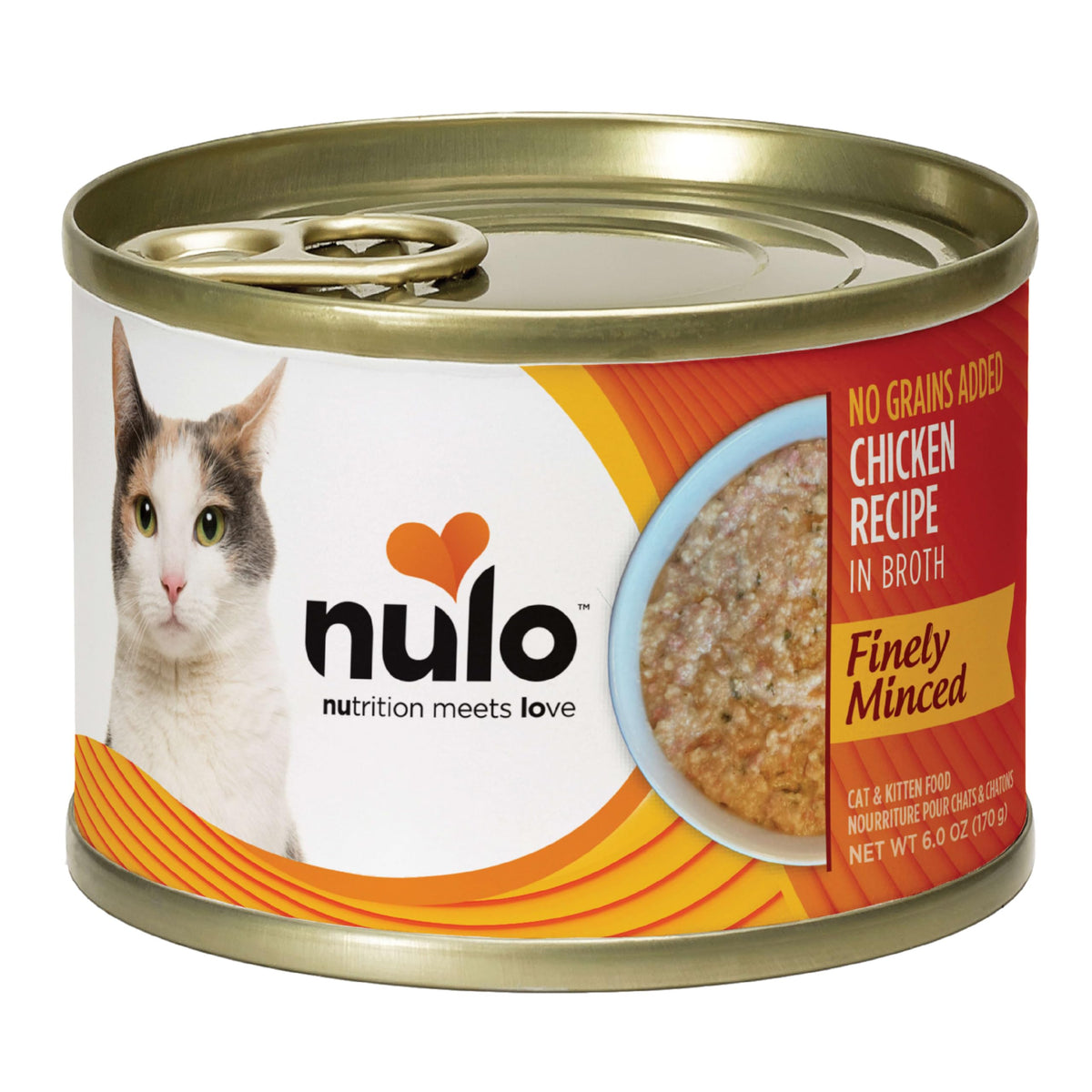 Finely Minced Chicken Flavor Wet Canned Cat Food (6 Ounce (Pack of 8))