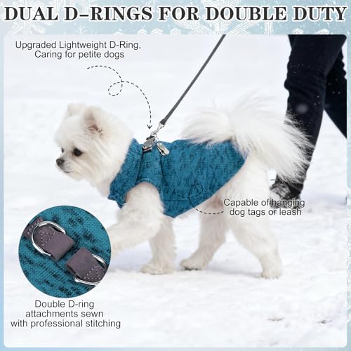 Fleece Dog Sweater (Mixed Blue / Large)