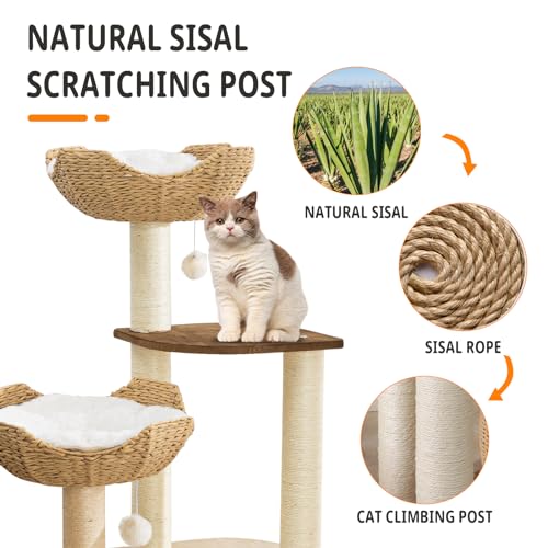 54 Inch Modern Cat Tree Tower