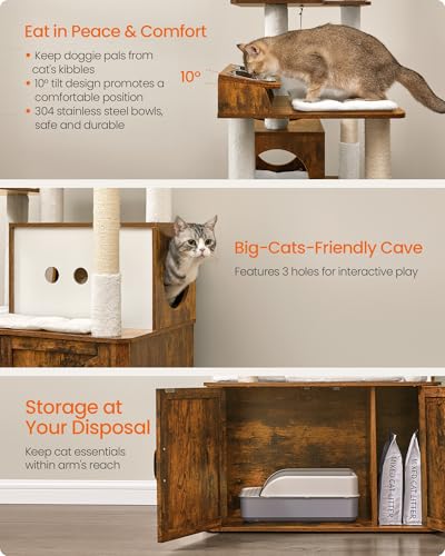 Cat Tree 66.9 (Rustic Brown)