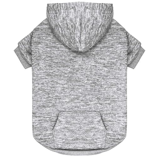 Dog Sweaters for Medium Dogs Dog Hoodie Fleece Pet Sweater Soft Clothes Sweatshirt with Pocket Pet Hoodie for Medium Dogs (Medium / Grey)