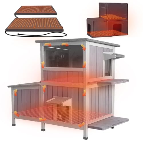 Extra Large Heated Cat House Outdoor Insulated Cat House 2