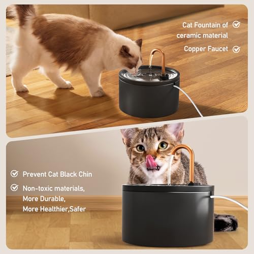 Ceramic Cat Water Fountain