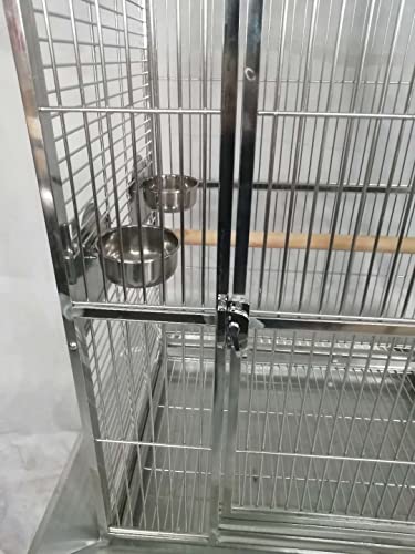 BMWPET SUS304 Stainless Steel DOMETOP Style Bird CAGE Parrot CAGE 36"X26"X65"