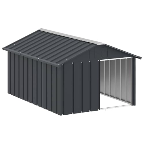 Dog House Anthracite 45.9"x60.2"x32.1" Galvanized Steel