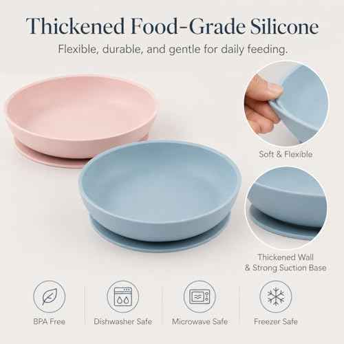 2 Pack Silicone Cat Bowls (SiliconeBowl-PinkBlueset)
