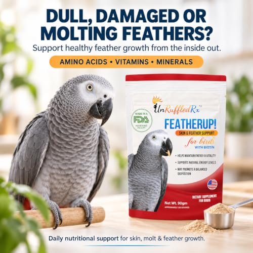 FeatherUp! Bird Molting Support & Feather Growth Supplement