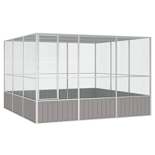 Steel Bird Cage (119.1" x127.8" x83.3" / Grey)