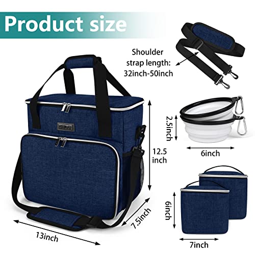 Dog Travel Bag (Dark Blue / Medium)