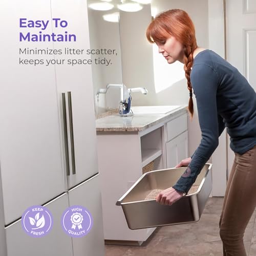 Stainless Steel Cat Litter Box (X-Large)