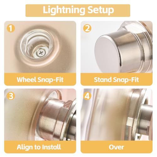 Super Silent Hamster Wheel 8.7 Inch (Cream White / Small(8.7 inch))