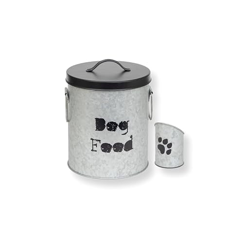 Small Dog Up To 20lb Pet Food Storage Canister Dog Bin with Scoop (Small Dog 20lb)