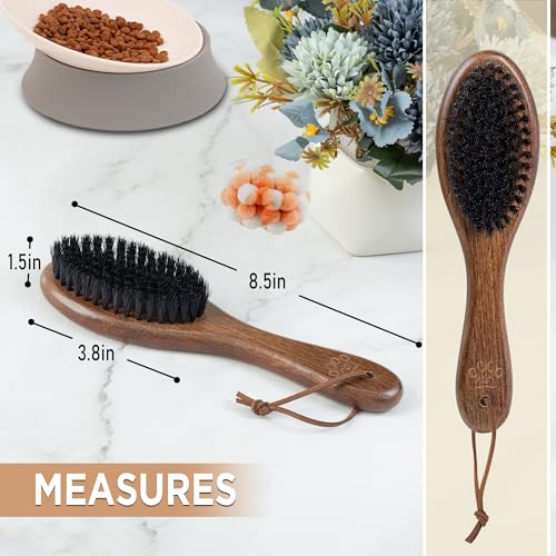 Boar Bristle Cat Brush (Black Boar Bristle)
