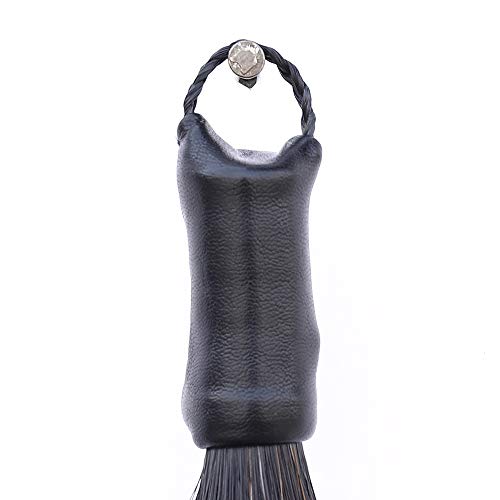Horse Tail Extensions with Braided Horsehair Loop (1 Pound (34"-36") / Natural Black)