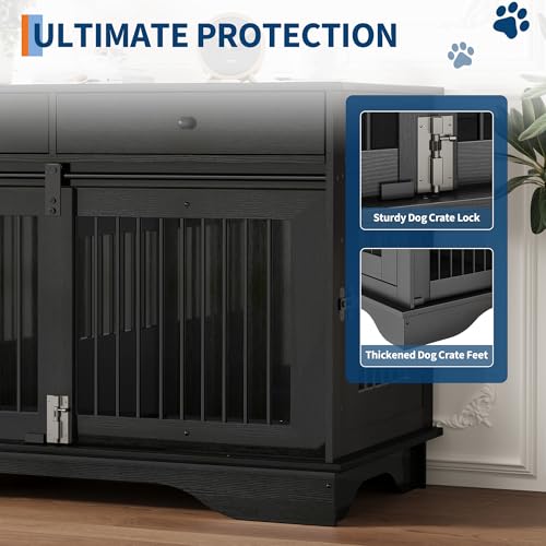 Dog Furniture Crate (Black)