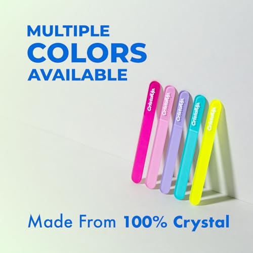 Cristal UP Glass Nail File for Purse (Pink Lemonade/ Fuchsia)