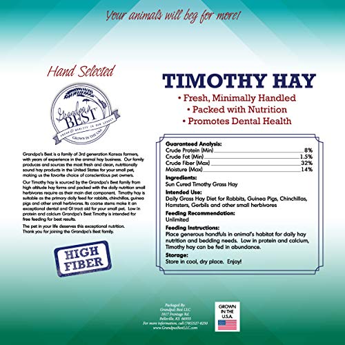 Timothy Hay Bale (2.5 Pound (Pack of 1))