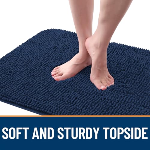 Dog Door Mat for Muddy Paws 32x20 (Dark Blue / 32" X 20")