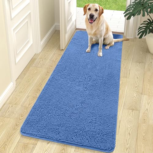 Dog Door Mat for Muddy Paws 70x24 (Cornflower Blue / 70" X 24")