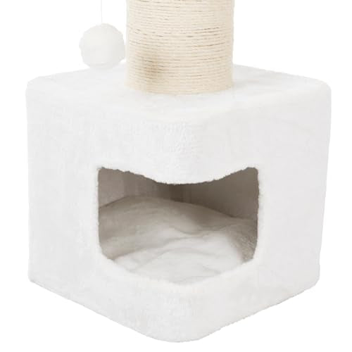 Ava Cat Tree Cat Tower with Condo & Thick Scratching Post (Gray)
