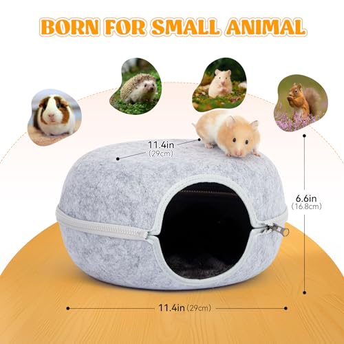 Guinea Pig Hideout 2 Pack (Light Grey & Light Grey)