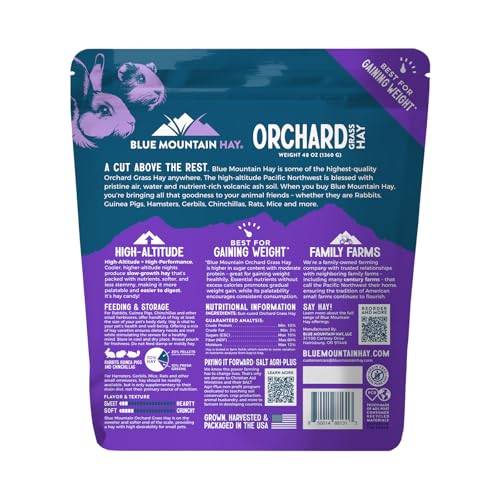 Orchard Grass Hay for Small Pets (3 Pound (Pack of 1))