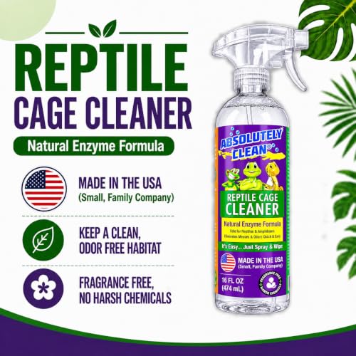 Amazing Reptile & Amphibian Terrarium Cleaner and Odor Eliminator (16 Fl Oz (Pack of 2))