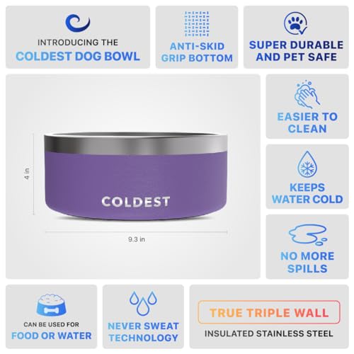 Coldest Dog Bowl (100 oz / Galaxy Purple)