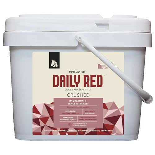 Rock Crushed Loose Mineral Salt Electrolyte Supplement for Horses (25 LBS)