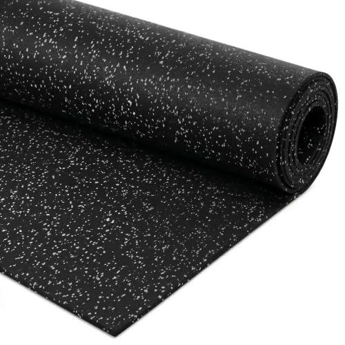Traxxon by FlooringInc Rubber Gym Flooring Roll (Grey / 120"L x 48"W x 0.3"Th)
