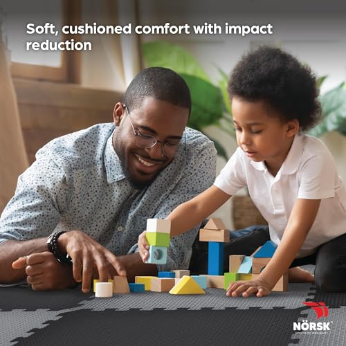 Dual Sided Reversible 1 (12 Tiles - 48 Sq. Ft. / Gray/Black)