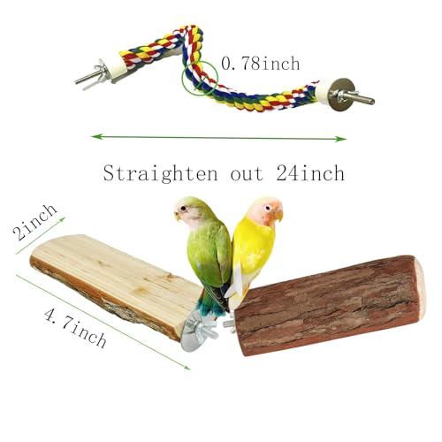 24 Inch Bird Perch Rope (polychrome / Medium)