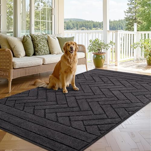 Extra Large Dog Door Mat (47"x71 / Charcoal)