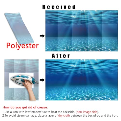 Natural Undersea Aquarium Background (48X20in/120X50cm / Ocean)