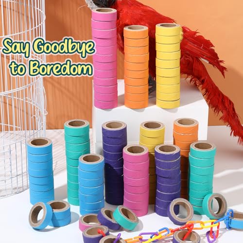 60 Pcs Parrot Toys Macaw Toys Bulk for Medium Large Birds