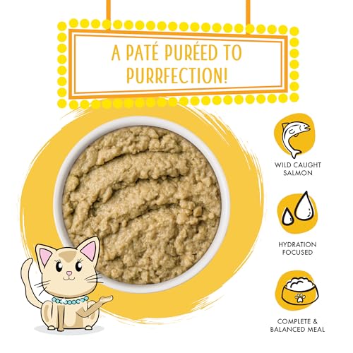Wet Cat Food The Slice is Right with Wild Caught Salmon Pate (5.5 Ounce (Pack of 12))