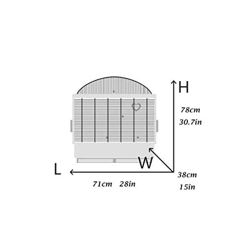 Bird Cage Stainless Steel Bird Cage Thrush Pigeon Villa Parrot Cage Large Bird Cage Bird Cages (C)