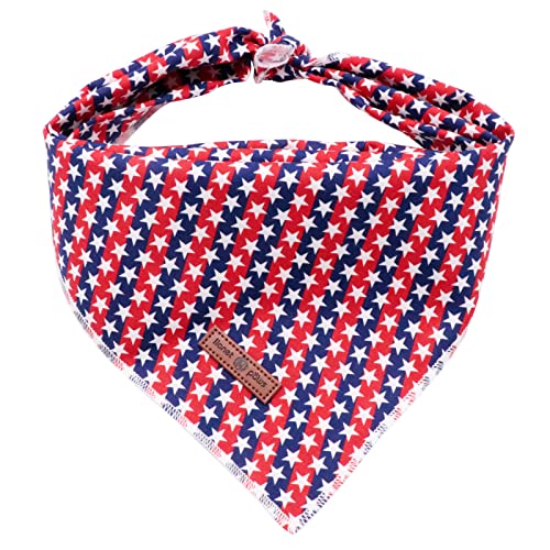 Dog Bandana 4th of July Fabric (Star / Small (Pack of 1))