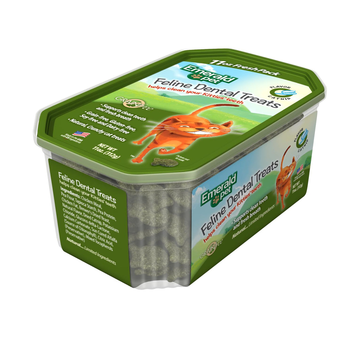 Grain Free Cat Dental Treats with Catnip (11 Ounce (Pack of 1))