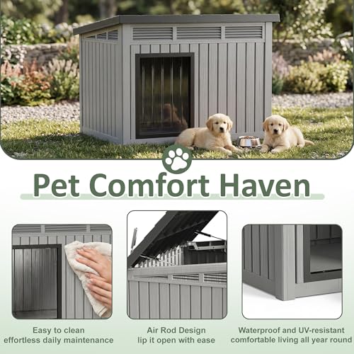 Large Dog House (Classic Grey / 42.87*32.95*31.61)
