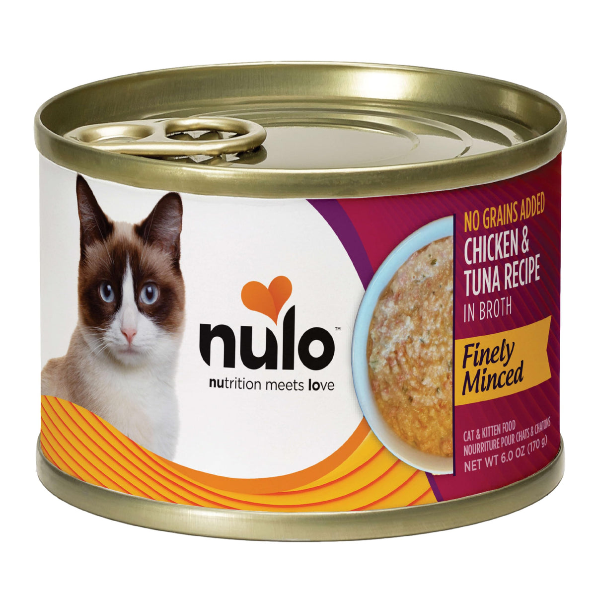 Finely Minced Chicken & Tuna Flavor Wet Canned Cat Food (6 Ounce (Pack of 8))