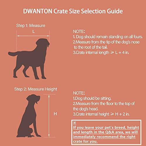 43.3" XXL Dog Crate Furniture with Cushion (Dark Gray / 43.3"L x 29.1"W x 31.7"H)