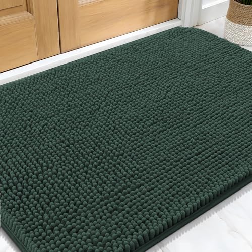 Dog Door Mat for Muddy Paws 32x20 (Blackish Green / 32" X 20")