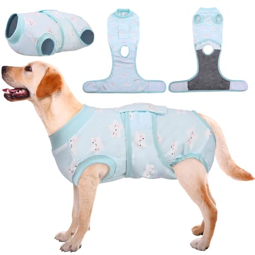 Recovery Suit for Dogs Cats (X-large (Back:20.1-24.8'', Weight:42-75 Lb) / Sky Starlet)