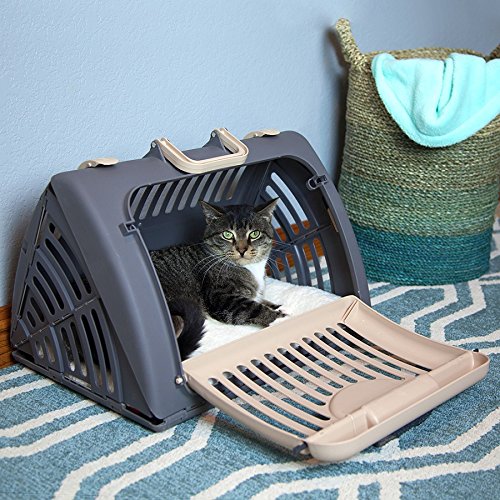 SportPet LARGE Hard (Large Carrier w/ Bed (Tan & Gray))