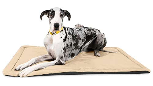 Tough Ripstop Dog Crate Pad (XX-Large (52" L x 36" W) / Tan)