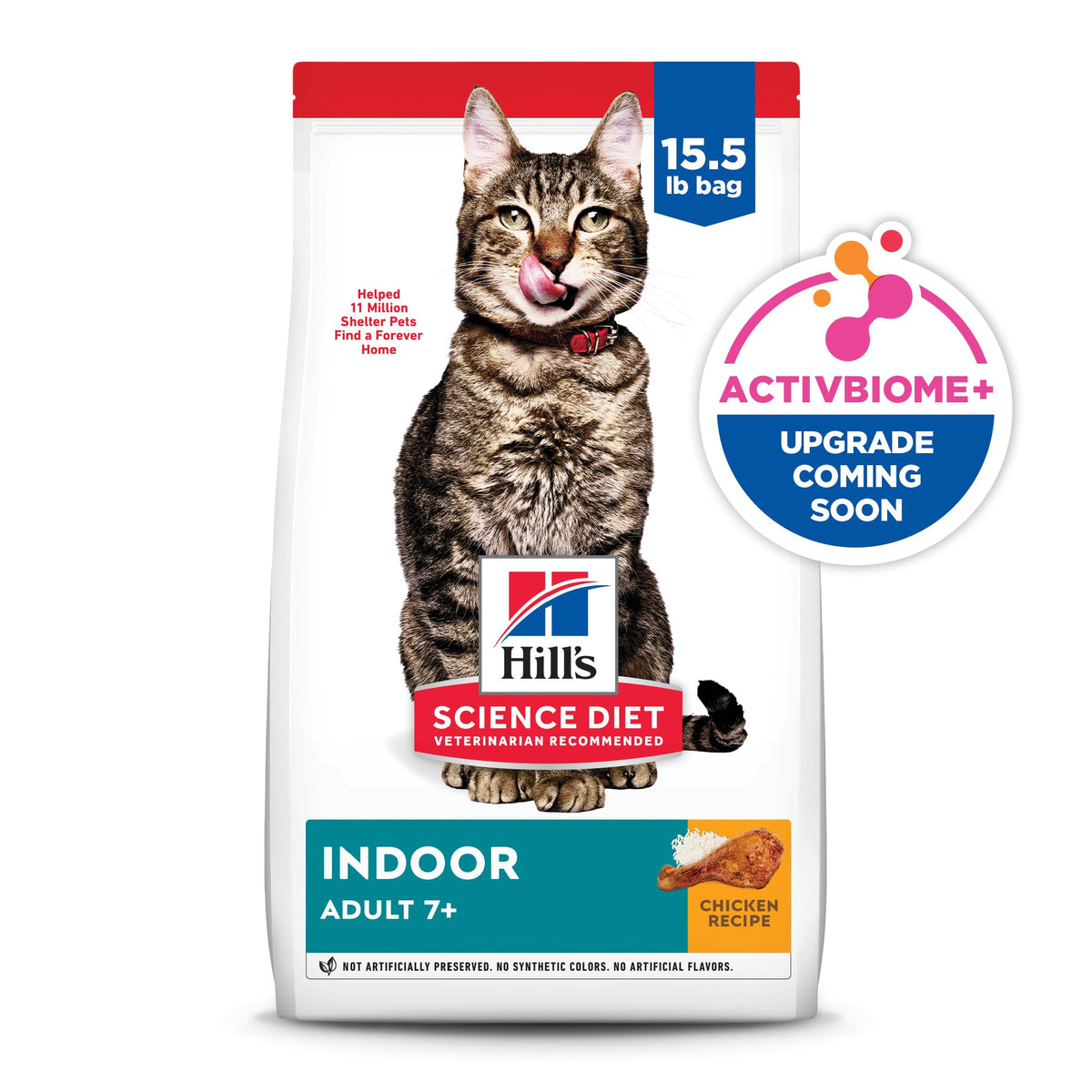Adult 7+ Indoor Dry Cat Food (15.5 Pound (Pack of 1))