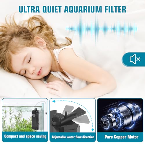 Aquarium Filter for 80 (15W for 80-150 Gallon)
